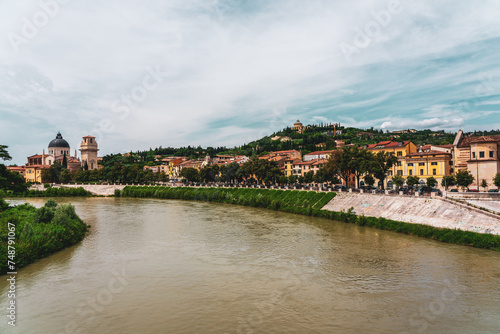 Panoramic view of the old town of Verona in Italy. © Bernhard