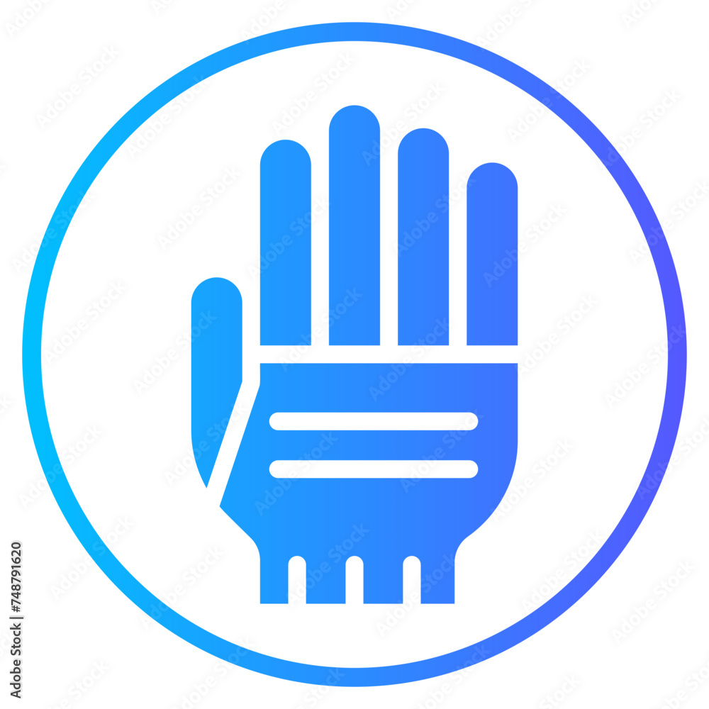 glove gradient icon
