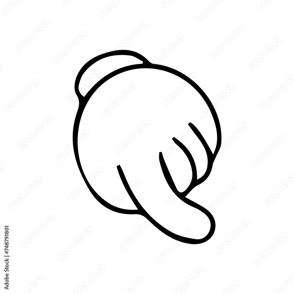 hand gesture vector icon 