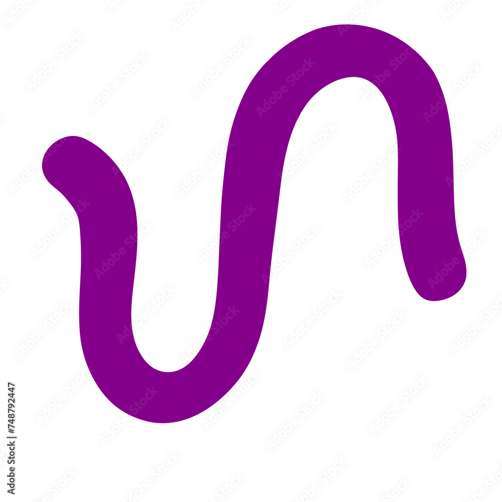 Purple Squiggle Swirl Line Purple Squiggle Swirl Line