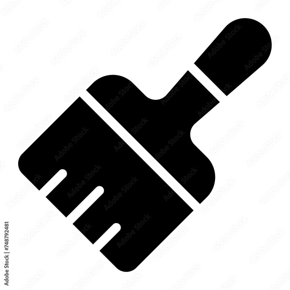 paint brush glyph icon paint brush glyph icon