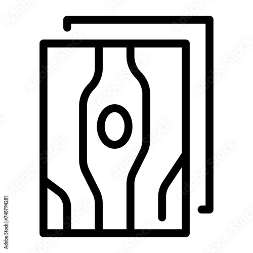plywood line icon