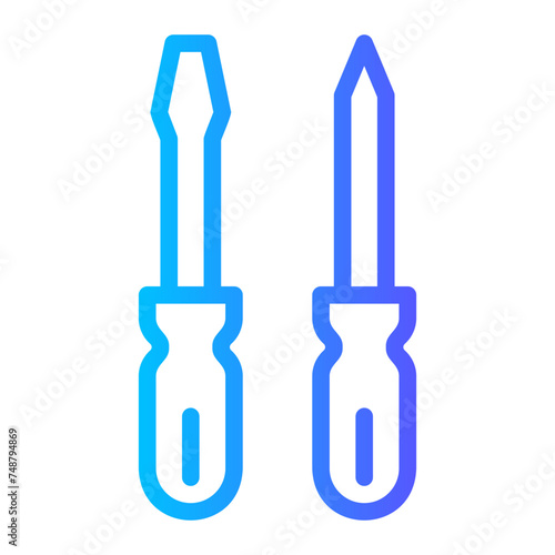 screwdriver gradient icon