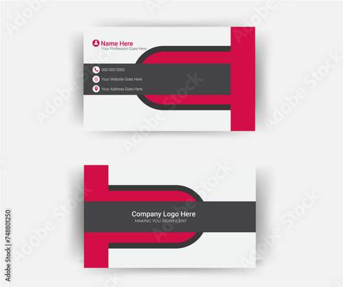 NTcreative modern name card and business cardPortrait and landscape orientation. 
Horizontal and vertical layout. Vector illustrationClean Design Business CardModern Business Card - 
Creative and Clea photo