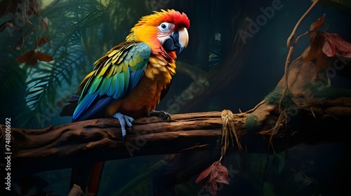 blue and yellow macaw © Malik
