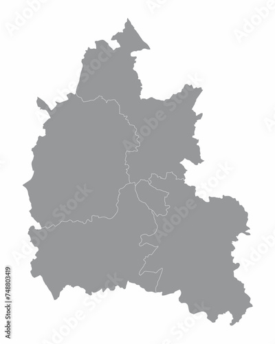 Oxfordshire County administrative map
