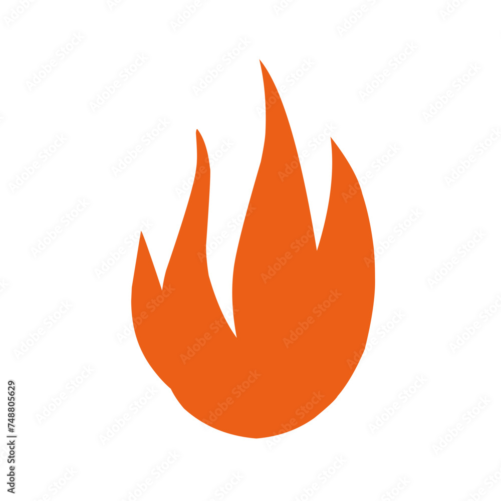 Linier Fire Vector Fire and flames outline icon,Contour bonfire, linear flaming elements ...