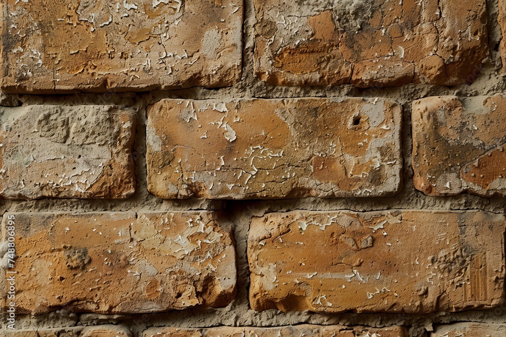 Brick wall texture close up with distinct bricks and mortar details for use in 3D modeling, wallpaper background Brick wall texture close up with distinct bricks and mortar details for use in 3D modeling, wallpaper background