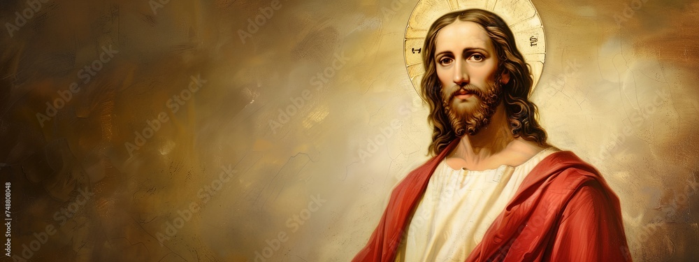 a painting of Jesus