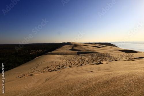The Dune of Pilat is the tallest sand dune in Europe. It is located in La Teste-de-Buch in the Arcachon Bay area  France