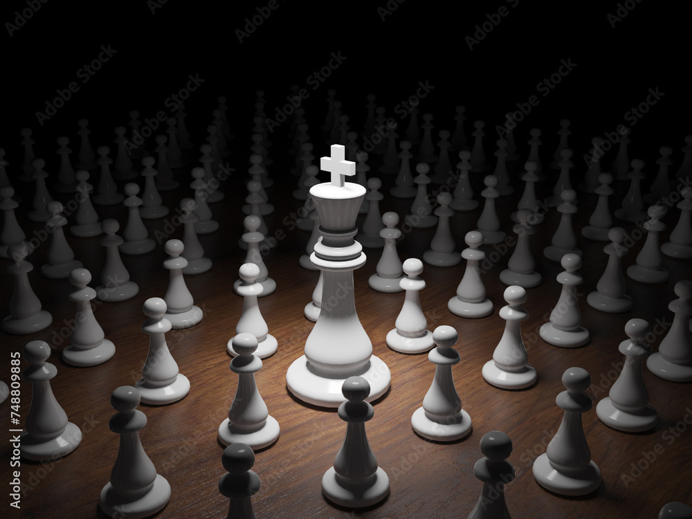 chess, king among pawns
