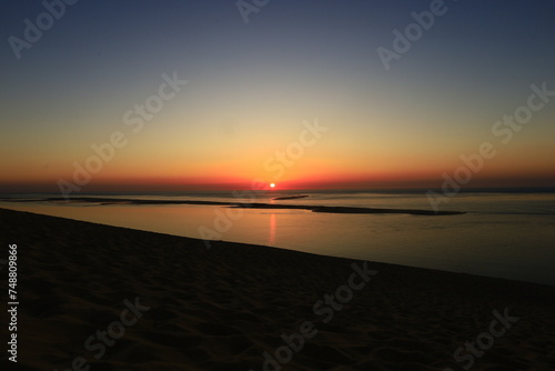The Dune of Pilat is the tallest sand dune in Europe. It is located in La Teste-de-Buch in the Arcachon Bay area, France