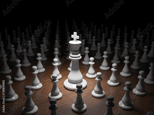 chess, king among pawns