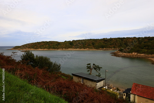 View on the Bay Vierge in Côtes-d'Armor, Brittany