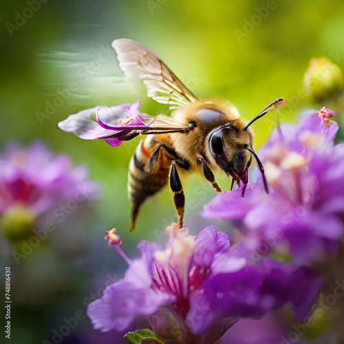 Bee photography, generative ai © Andreea Eremia 