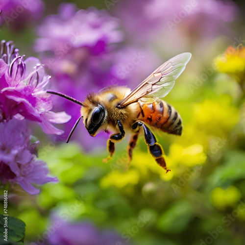 Bee photography, generative ai © Andreea Eremia 