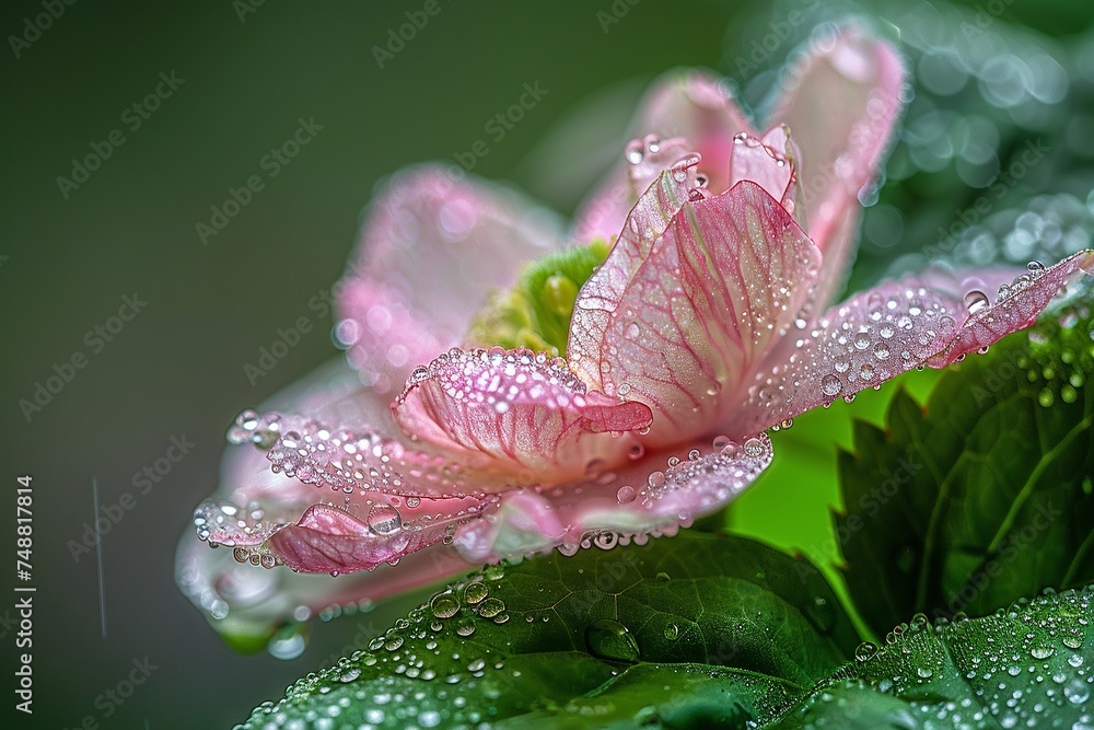 Morning Dew on Spring Leaves and Flowers
Morning Dew on Spring Leaves and Flowers