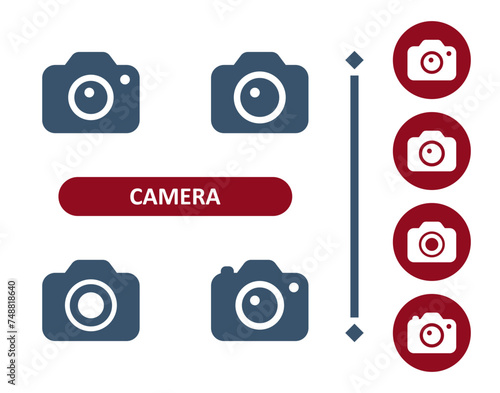Camera Icons. Digital Camera, Camera Lens, Photography, DSLR Icon