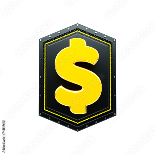 3d rendering sale tag icon panel	 (ID: 748819645)