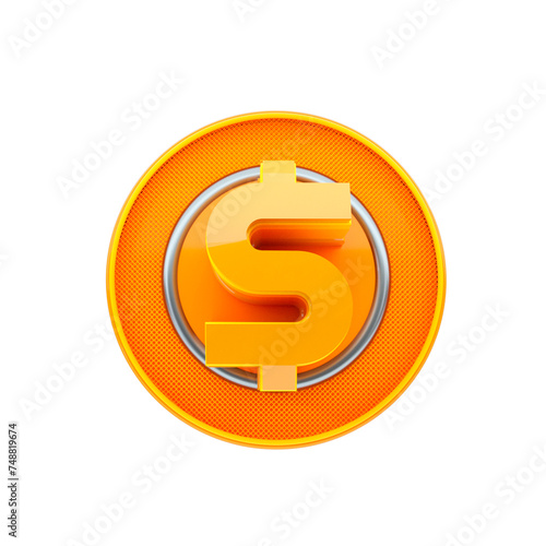 3d rendering sale tag icon panel	 (ID: 748819674)