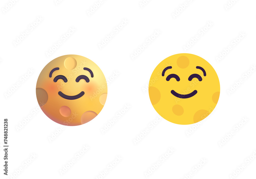 Fototapeta premium Full moon face