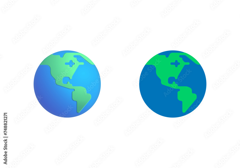 Fototapeta premium Globe showing Americas