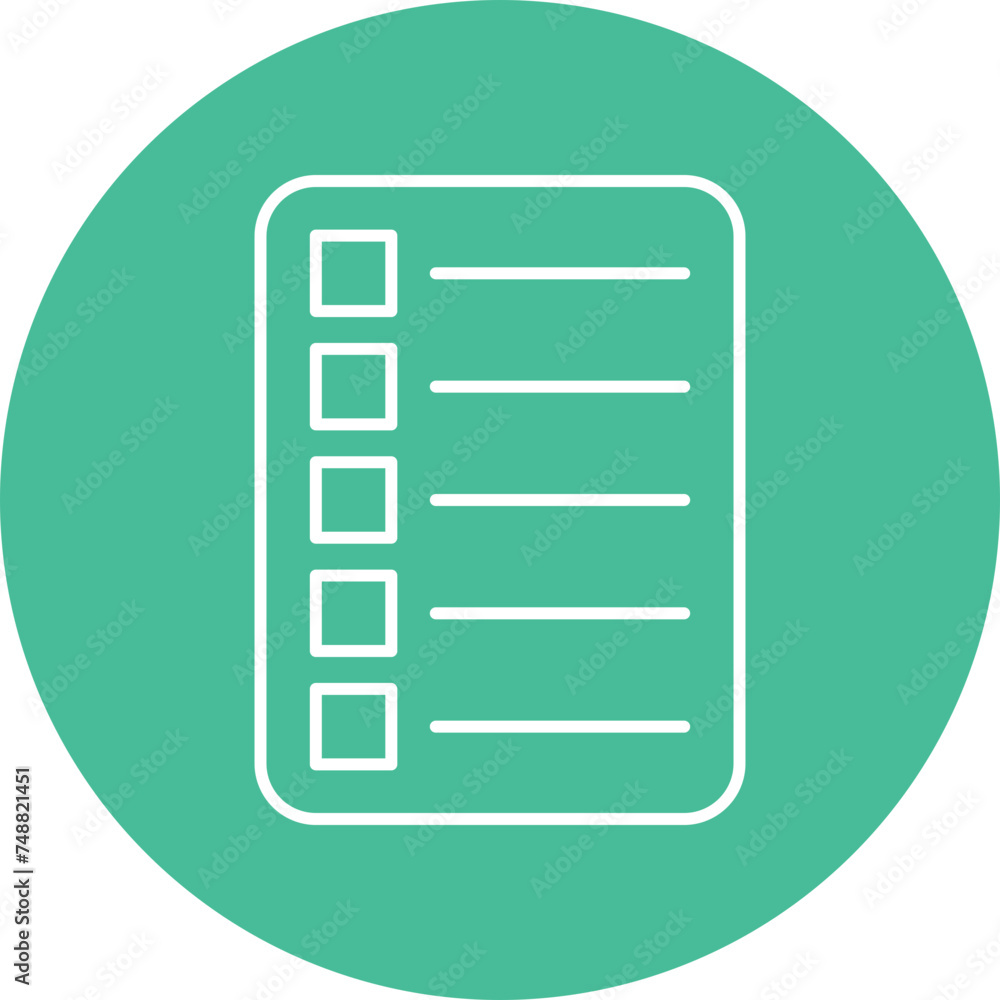 To do List Vector Line Circle Icon To do List Vector Line Circle Icon