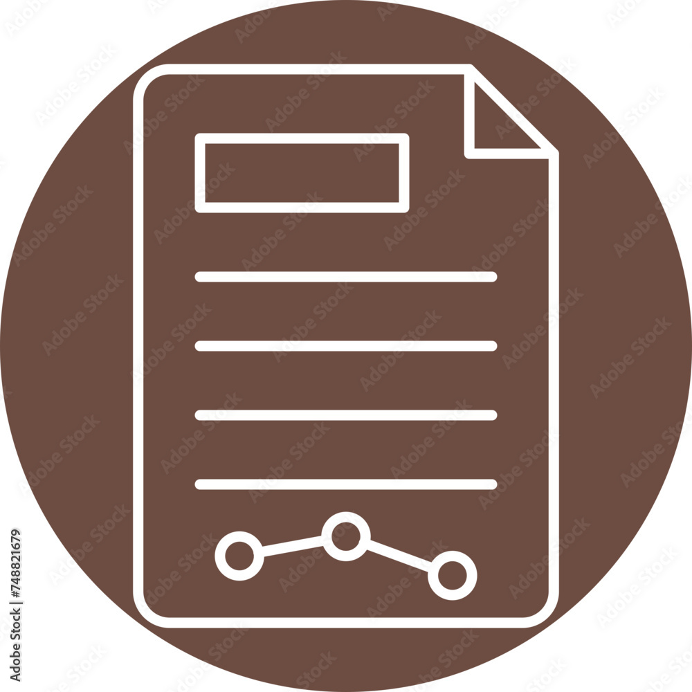 Report Vector Line Circle Icon Report Vector Line Circle Icon