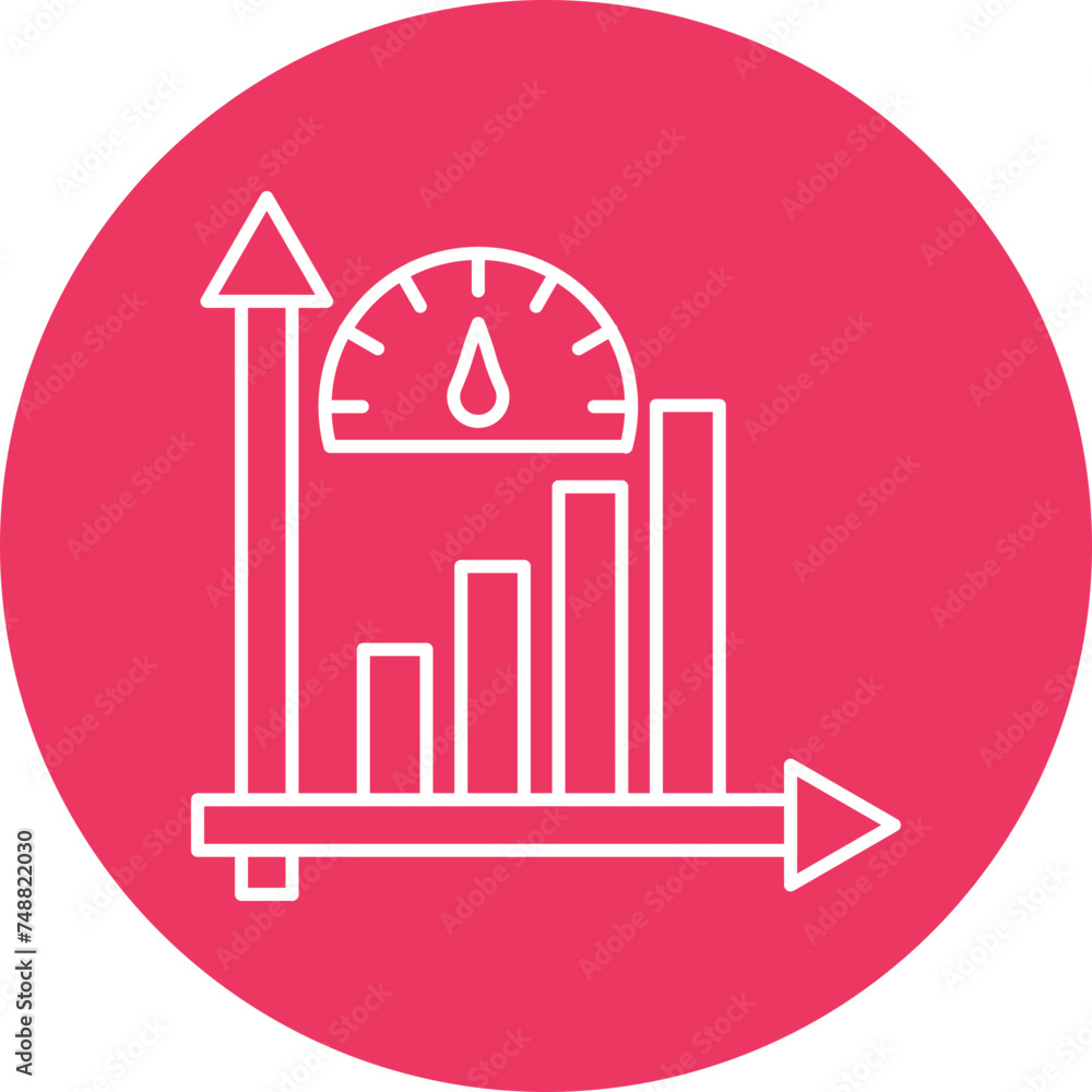 Performance Vector Line Circle Icon Performance Vector Line Circle Icon
