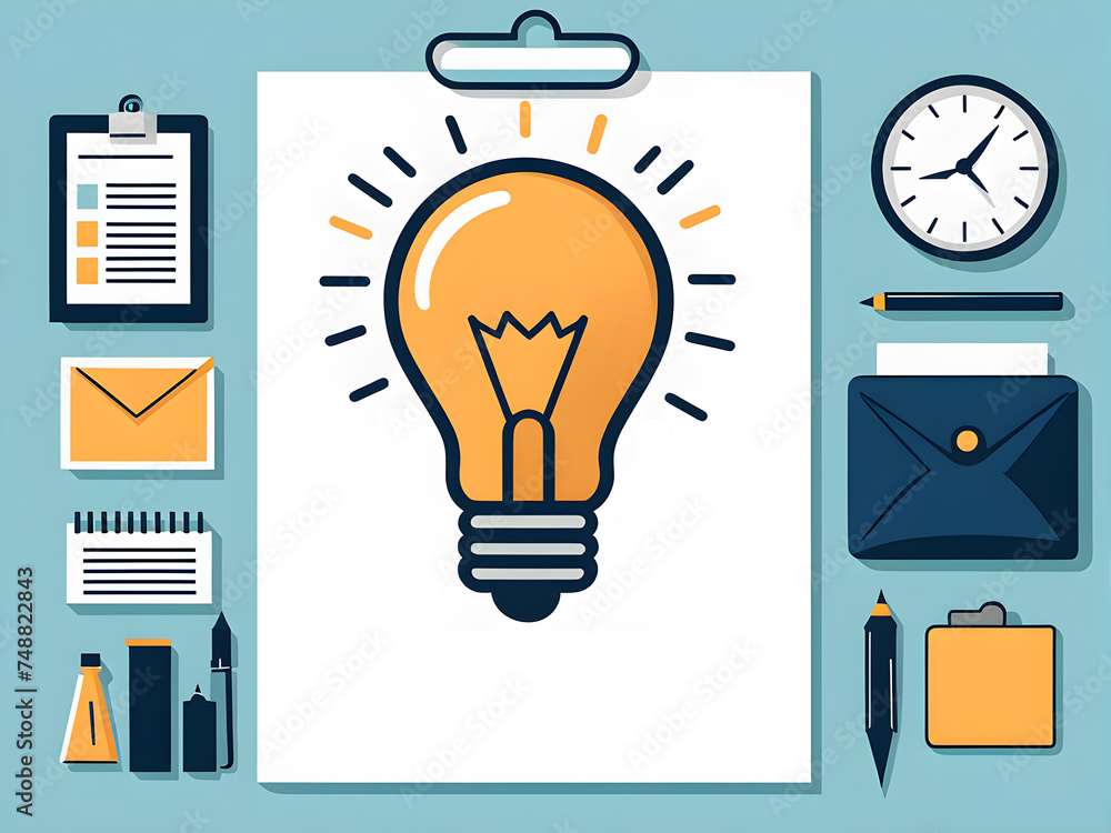 cartoon-drawing-featuring-a-light-bulb-floating-above-an-open-minimalist-book-to-signify cartoon-drawing-featuring-a-light-bulb-floating-above-an-open-minimalist-book-to-signify