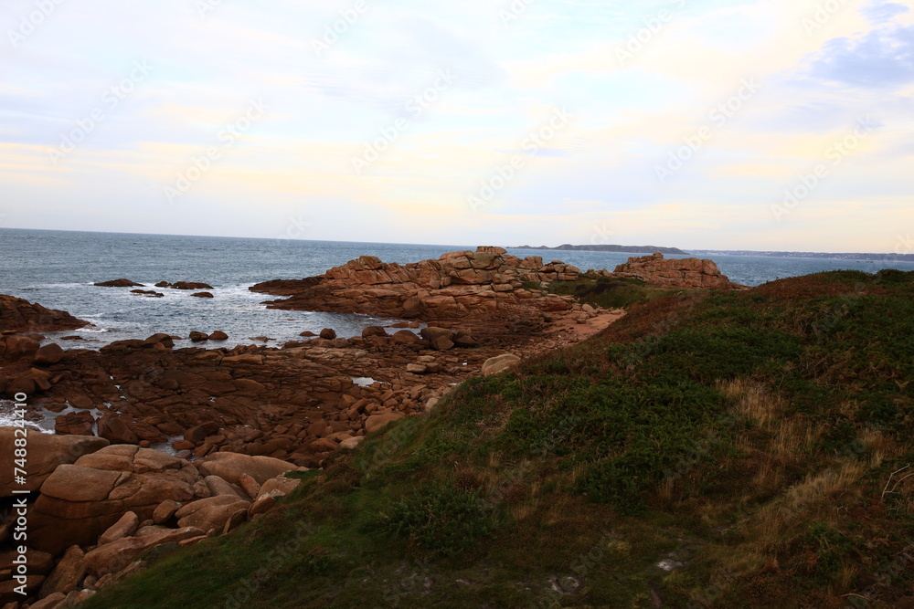 Côte de granite rose is a stretch of coastline in the Côtes d'Armor departement of northern Brittany, France Côte de granite rose is a stretch of coastline in the Côtes d'Armor departement of northern Brittany, France