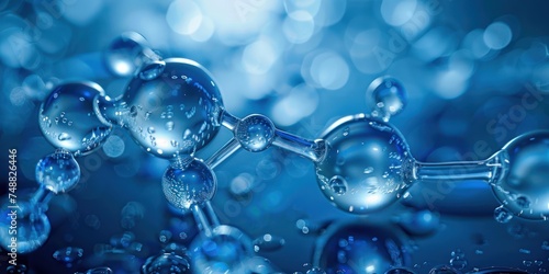 Abstract water molecule background