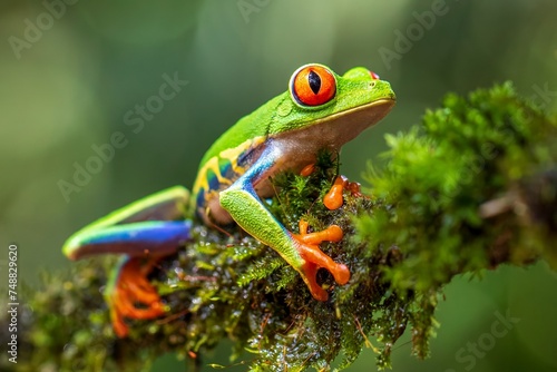 red eyed tree frog © Yuriko David