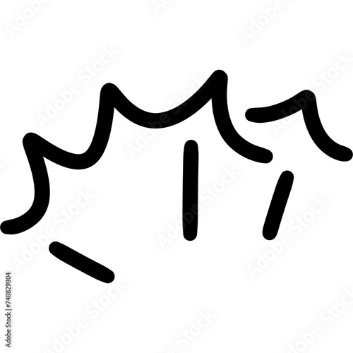 Emotions symbol set. cartoony expression sign doodle. 
