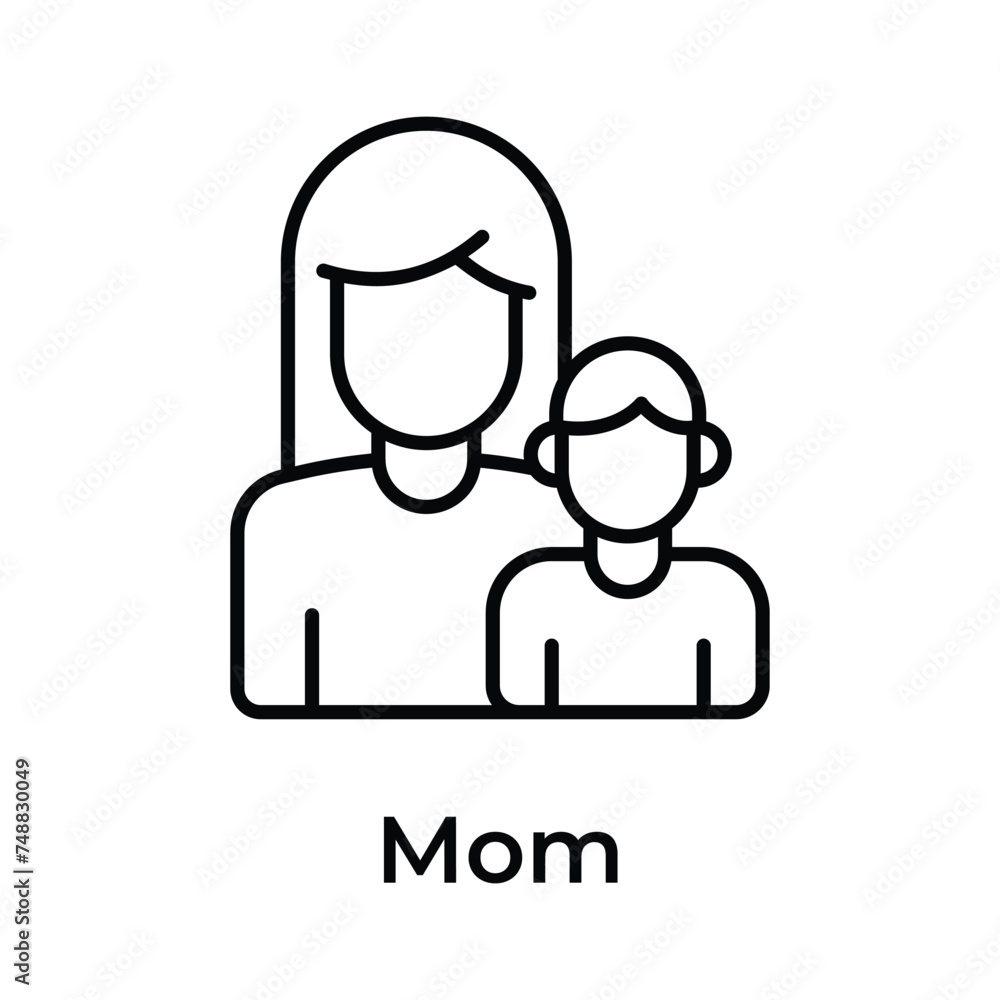 Mom with son, mothers day related vector design, ready to use Mom with son, mothers day related vector design, ready to use