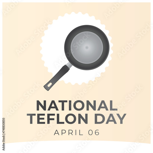 vector graphic of National Teflon Day ideal for National Teflon Day celebration.