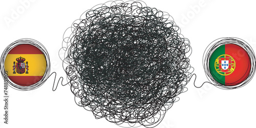 relationship between spain and portugal