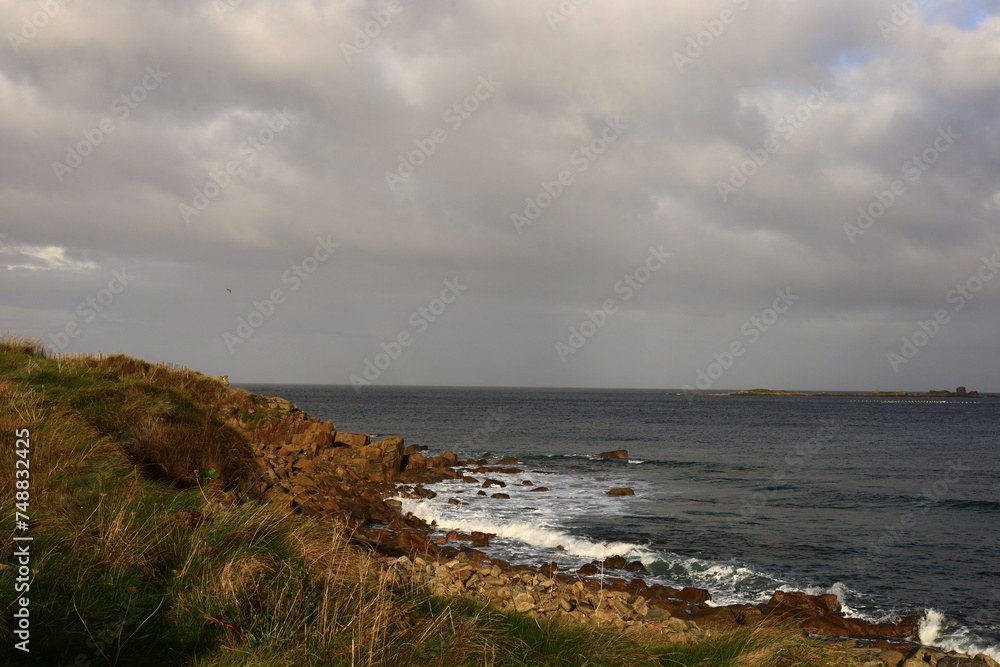View on the north coast of Brittany, in the department of Finistère. View on the north coast of Brittany, in the department of Finistère.