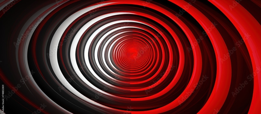 Red spiral tunnel, hypnosis, isolated on white background. Red spiral tunnel, hypnosis, isolated on white background.