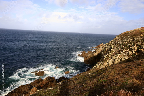 View from the Tip of Corsen in the Plouarzel Commune, Finistère, Brittany photo