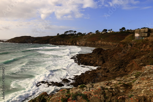 View on the Tip of Petit Minou in the commune of Plouzané, Brittany