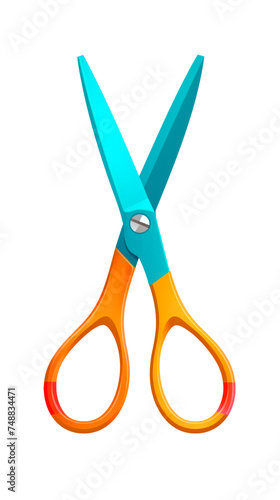 Blue and Orange Scissors