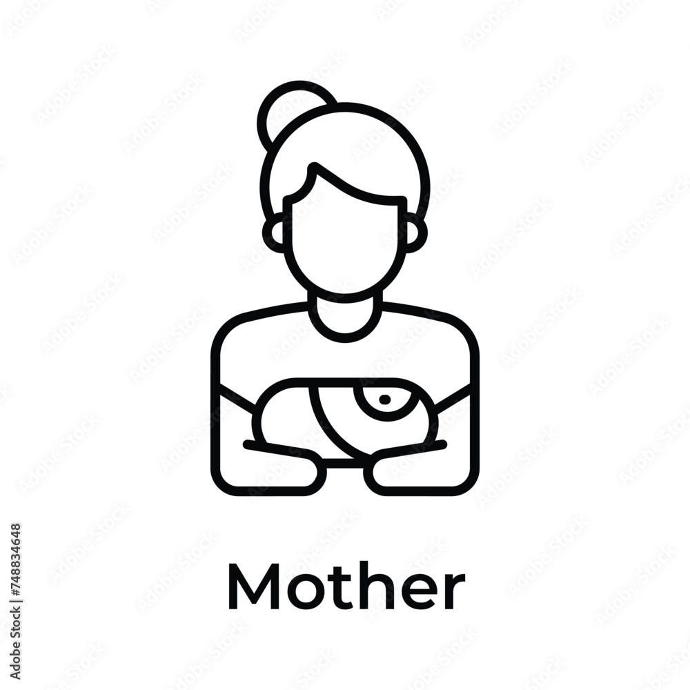 Get this visually perfect icon of mother in modern style Get this visually perfect icon of mother in modern style