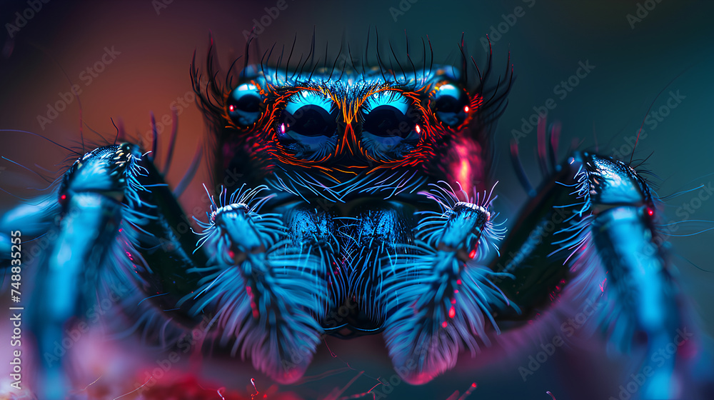Jumping spider from Turkey clous-up