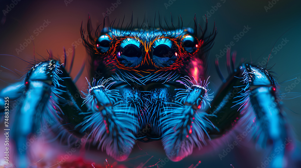Jumping spider from Turkey clous-up Jumping spider from Turkey clous-up