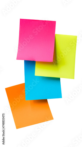 Assorted Brightly Colored Sticky Notes Tumbling