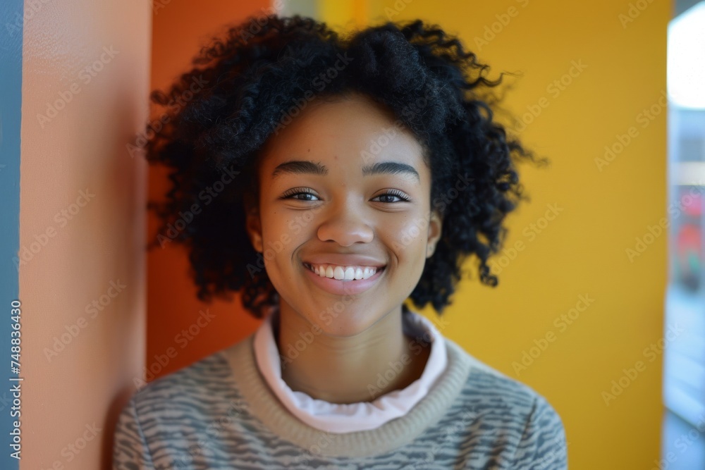 Radiating joy and humor, a university student girl stands before a pristine white background, perfectly capturing the spirit of youthful protagonists. Radiating joy and humor, a university student girl stands before a pristine white background, perfectly capturing the spirit of youthful protagonists.