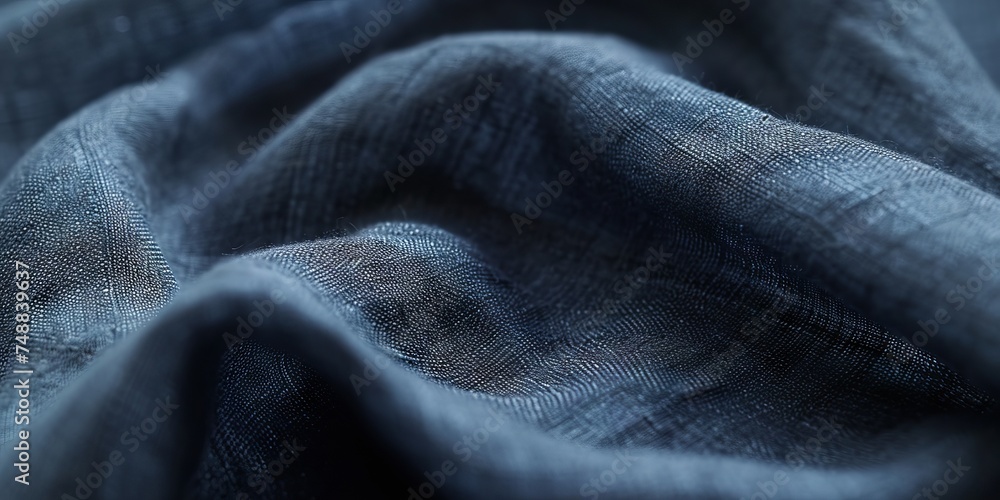 Macro shot of dark blue fabric showcasing the intricate weave and texture, ideal for design backgrounds. Detailed Dark Blue Fabric Texture Close-Up Macro shot of dark blue fabric showcasing the intricate weave and texture, ideal for design backgrounds. Detailed Dark Blue Fabric Texture Close-Up