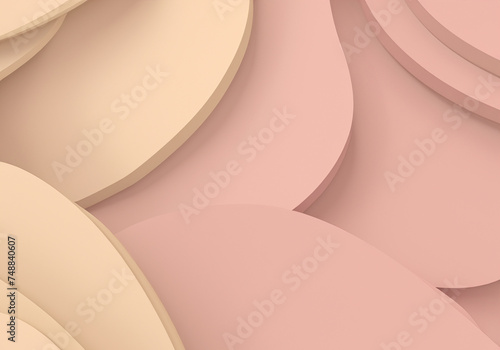 Abstract layered pale pink and beige background. © musicphone1