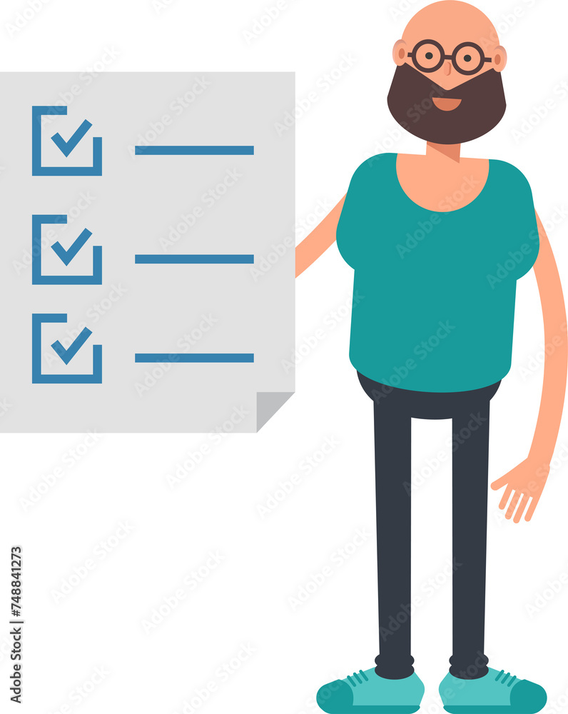 Bald Bearded Man Character and Check List Document
Bald Bearded Man Character and Check List Document